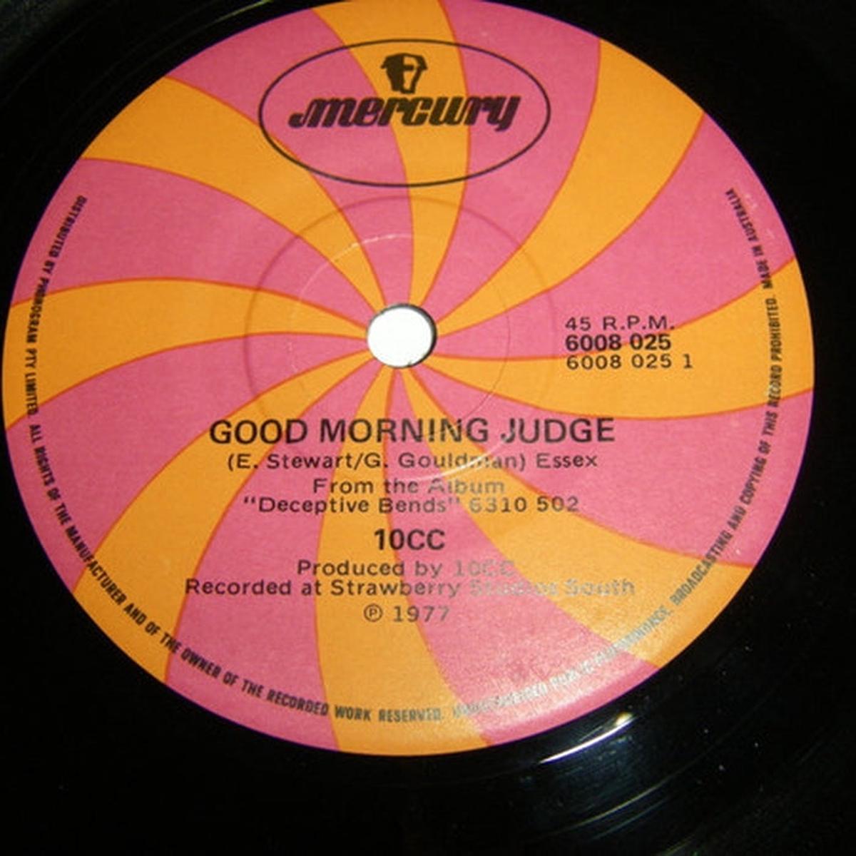10cc  Good Morning Judge (VG+/Generic)