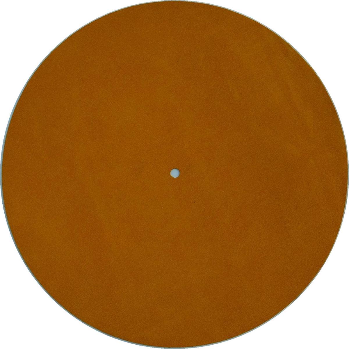 Genuine Leather LP Slip Mat - Brown