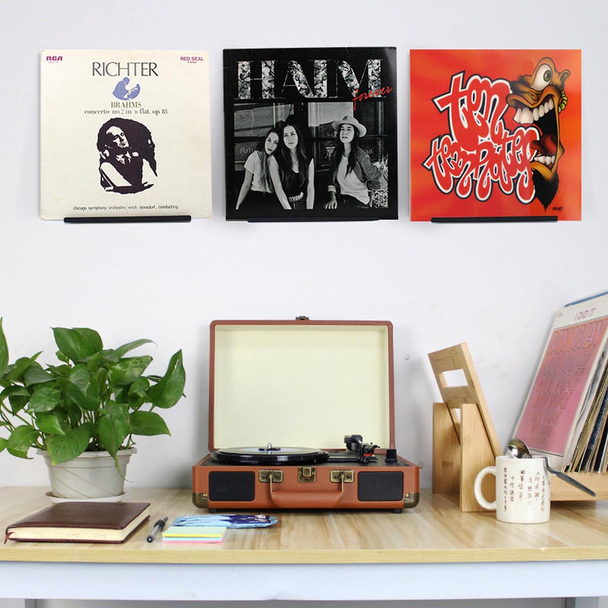 LP Wall Display Shelf  Metal On-Wall Vinyl Record Display Ledge