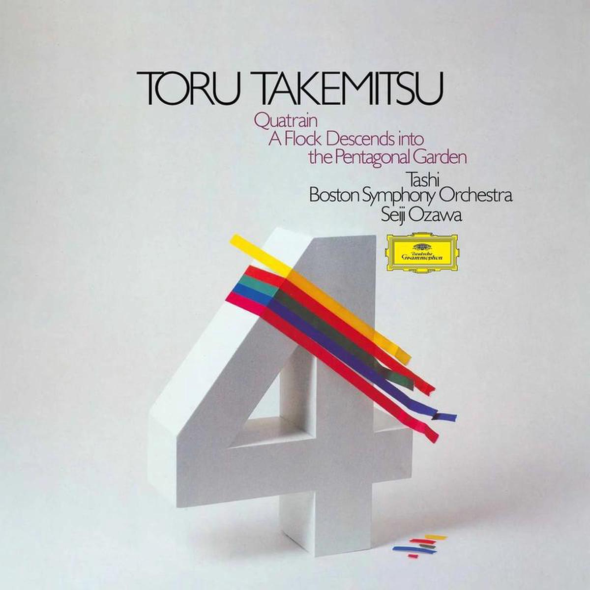 Toru Takemitsu, Tashi, Boston Symphony Orchestra, Seiji Ozawa  Quatrain / A Flock Descends Into The Pentagonal Garden