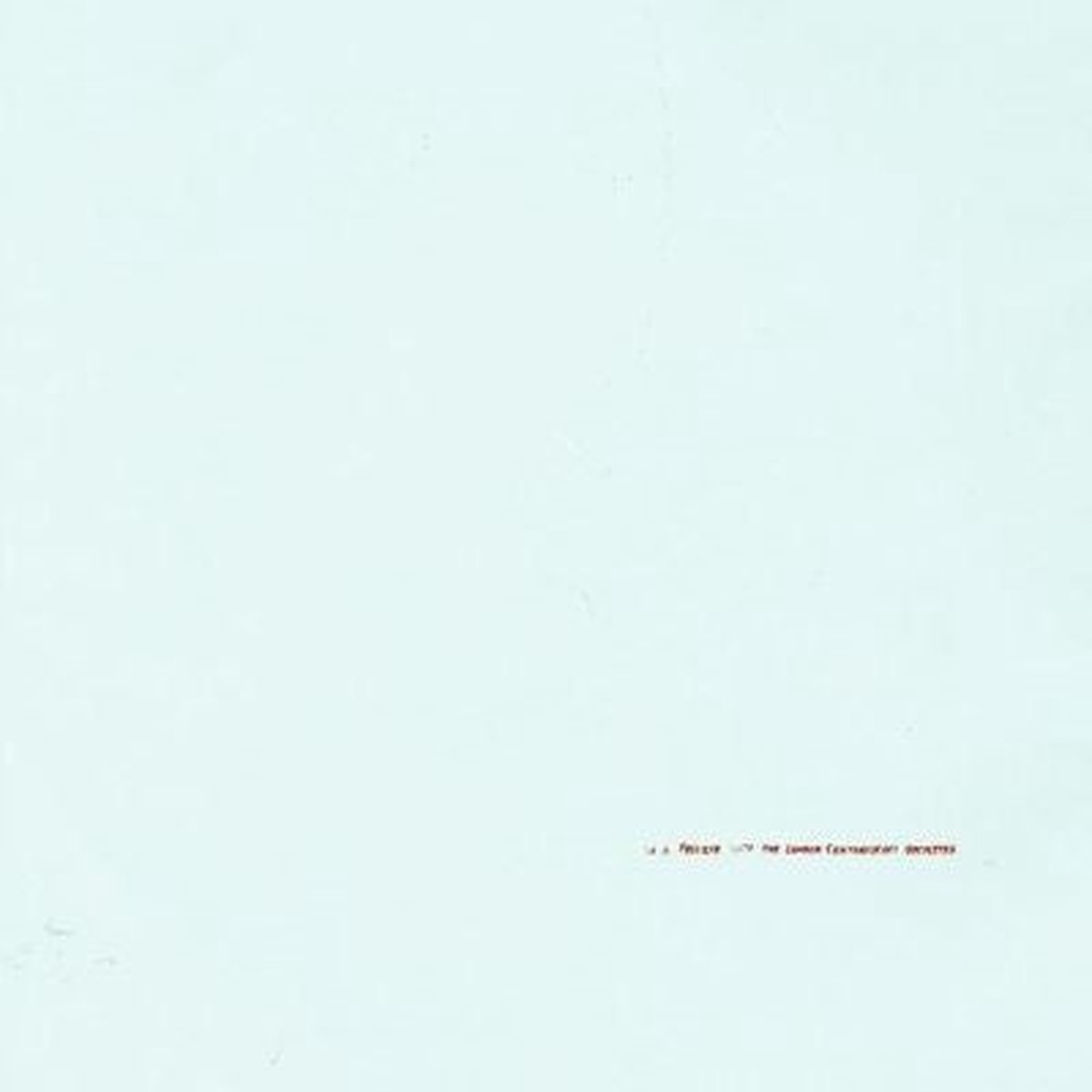 Alex Somers - In A Freezer With The London Contemporary Orchestra - Import White Eco Vinyl LP Record