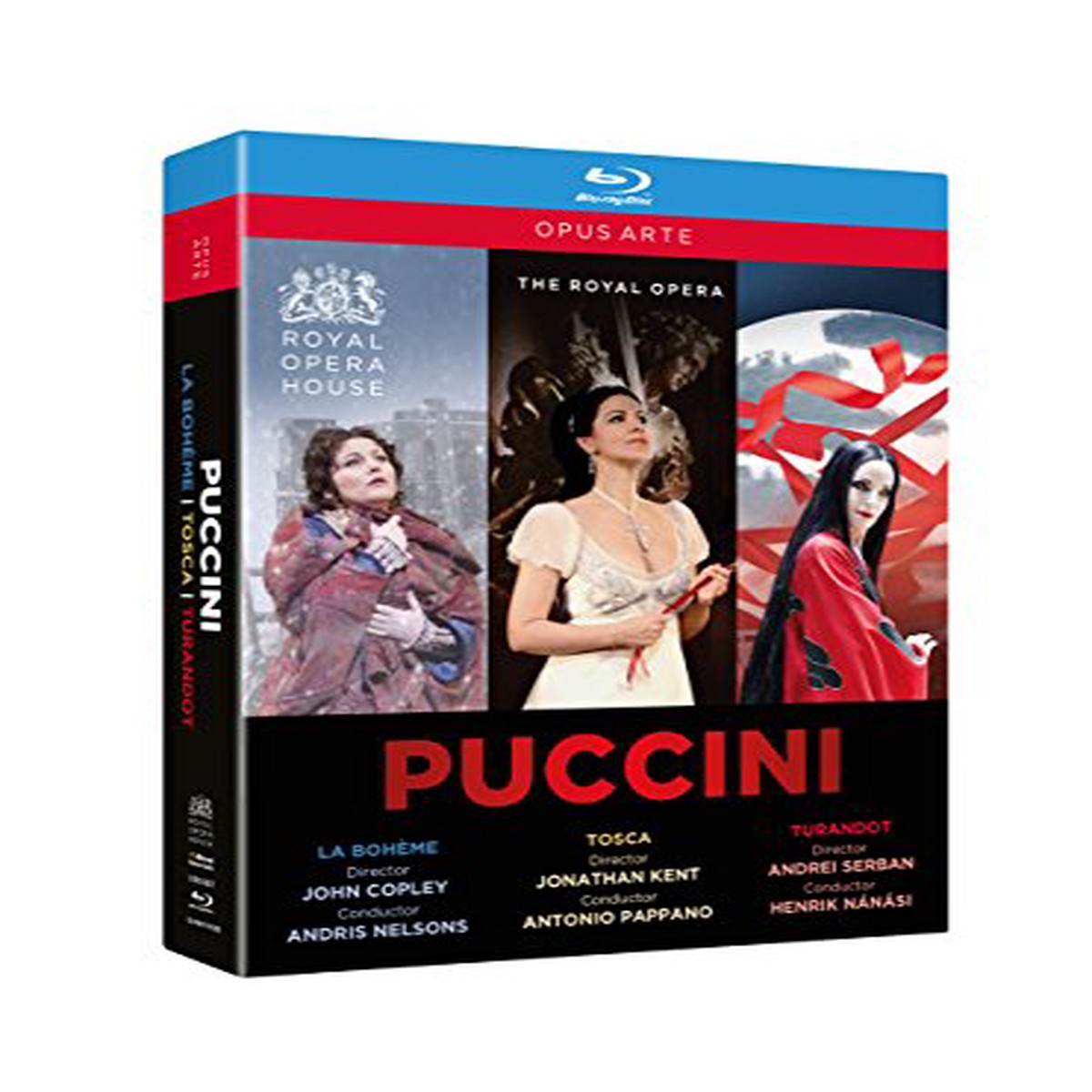Puccini (1858-1924) - La Boheme, Tosca, Turandot : Nelsons / Pappano / Nanasi / Royal Opera House (3BD) - Import 3 Blu-ray Disc Box