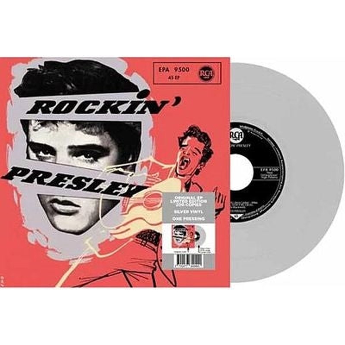 Elvis Presley - Ep Etranger N21 - Rockin' Presley - Epa 9500 (Germany) - Import Silver Vinyl 7 inch Single Record Limited Edition