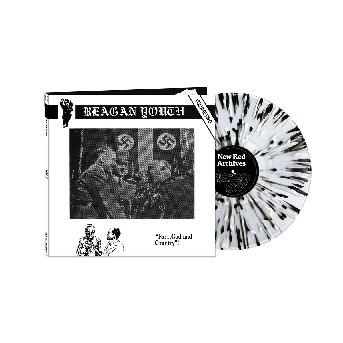 Reagan Youth - Volume Two - Import Black & White Splatter Vinyl LP Record