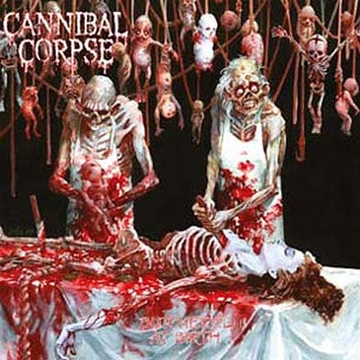 Cannibal Corpse - Butchered At Birth - Import White Red Splatter Vinyl LP Record Limited Edition
