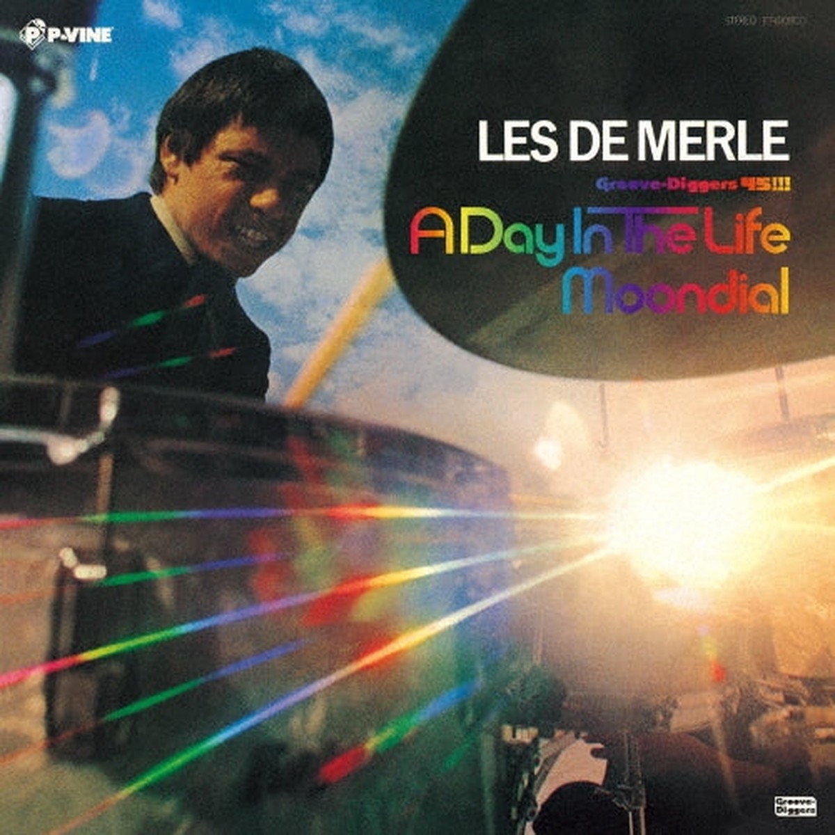 Les De Merle - A Day In The Life / Moondial - Japan Color Vinyl 7 inch Single Record Limited Edition