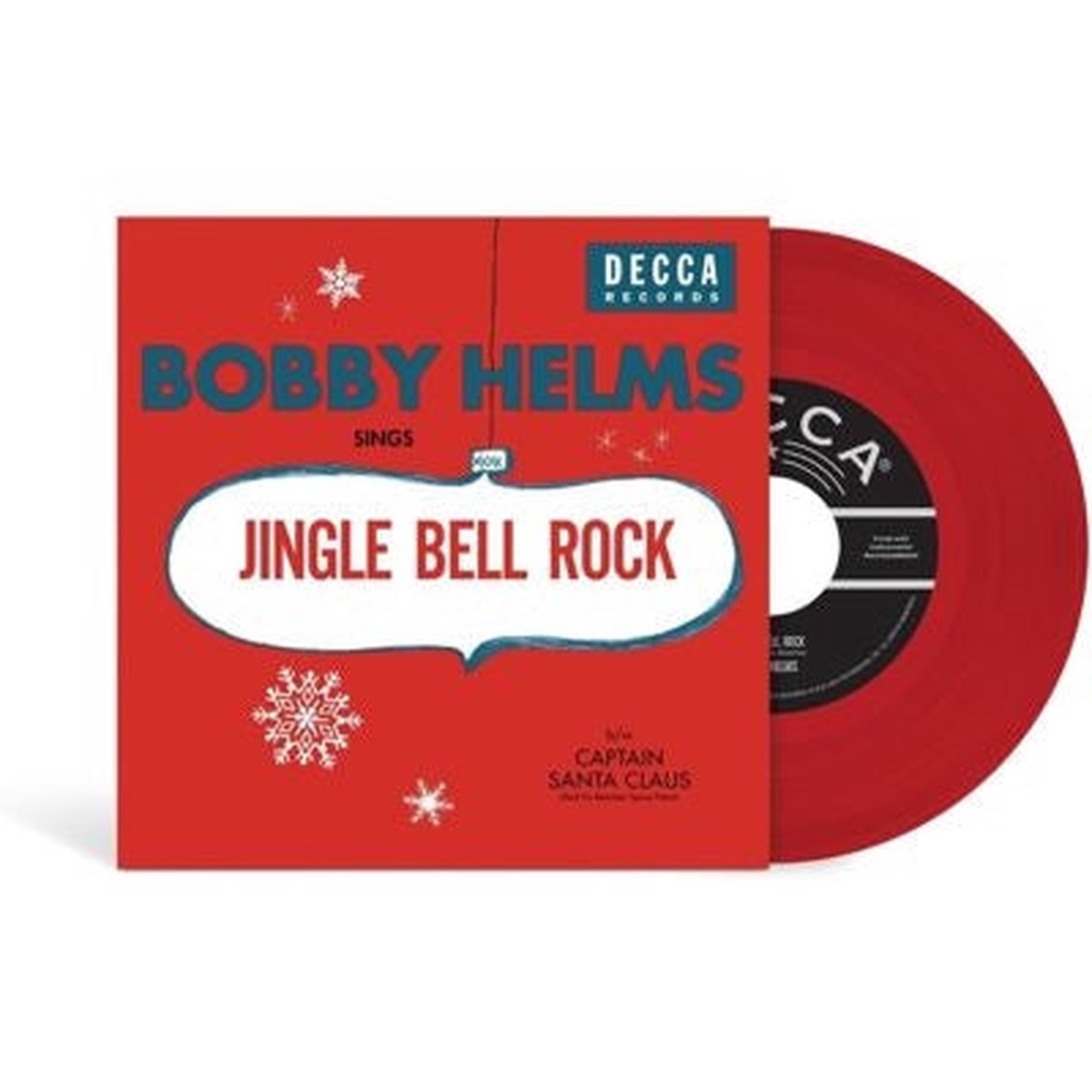 Bobby Helms - Jingle Bell Rock - Import Red Vinyl 7 Inch Single Record Limited Edition