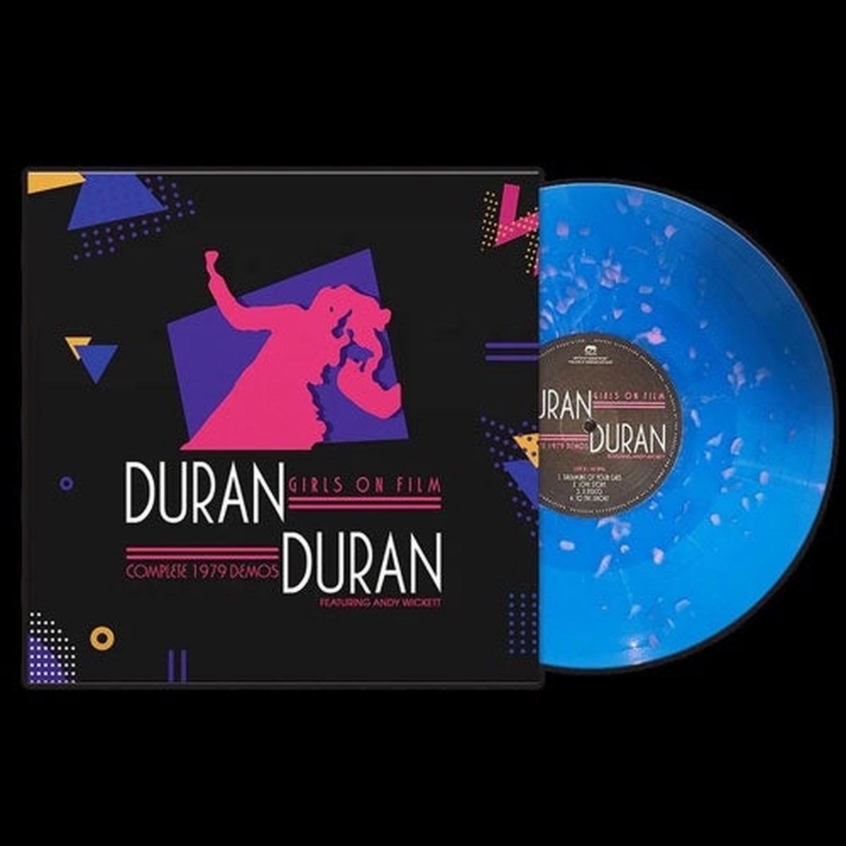 Duran Duran - Girls On Film - Complete 1979 Demos - Featuring Andy Wickett - Import Blue Vinyl with Pink Spots LP Record