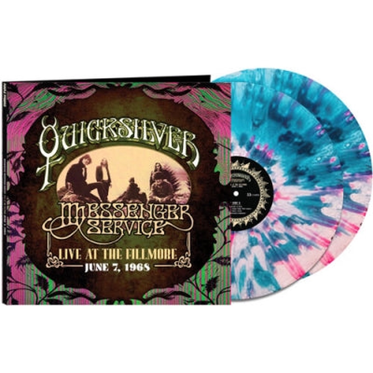 Quicksilver Messenger Service - Live at the Fillmore: June 7, 1968 - Import Black/Clear Pink/White Haze Split Color Vinyl 2 LP Record
