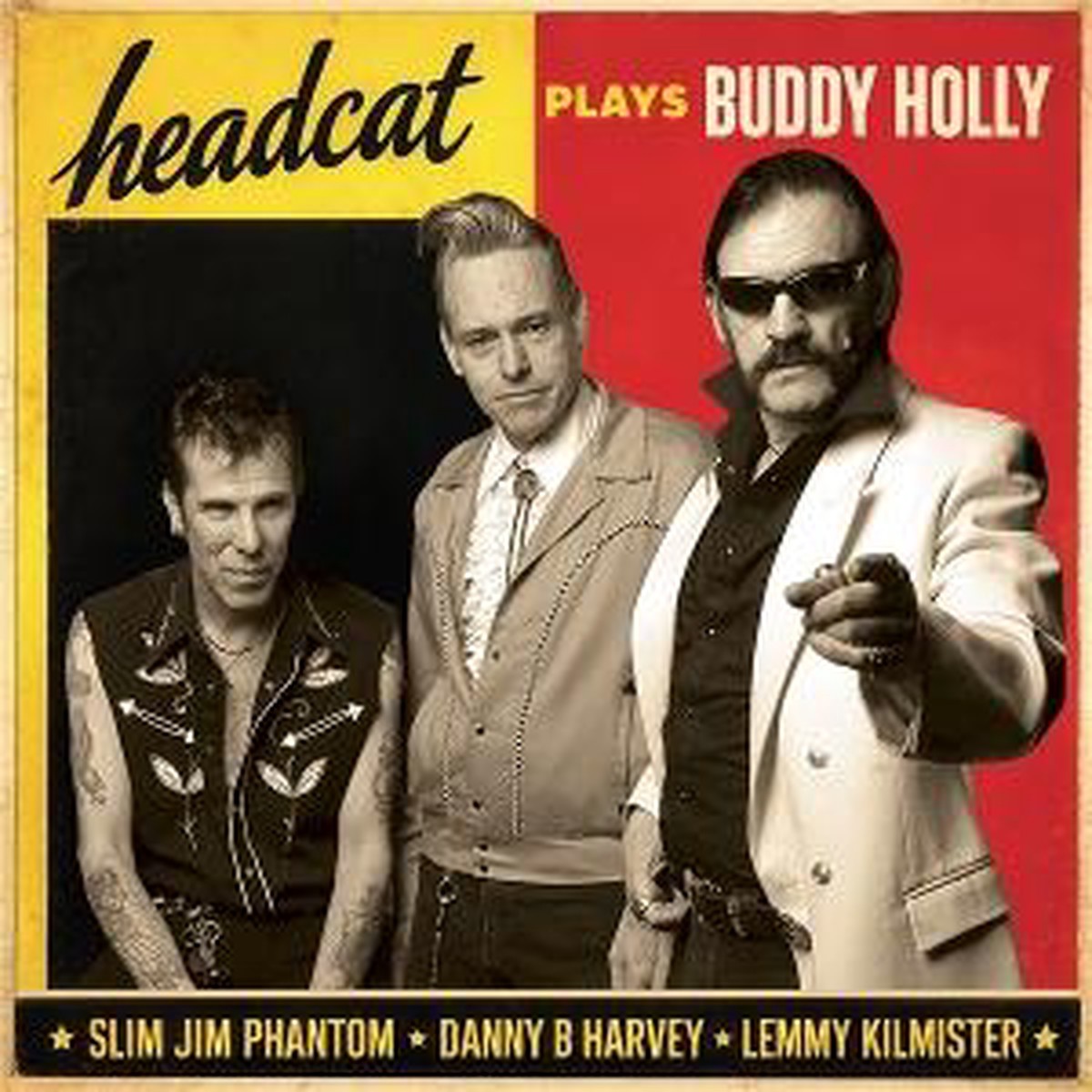 The Head Cat - Sings Buddy Holly - Import Red/Yellow Split Color Vynyl LP Record Bonus Track