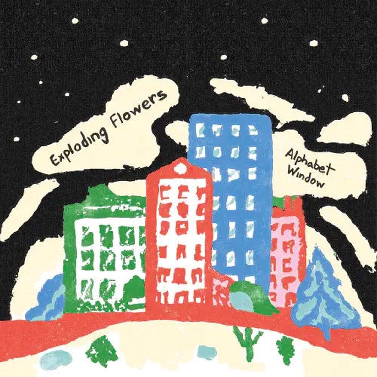 Exploding Flowers - Alphabet Window - Import Fluor Green Colored Vinyl LP Record