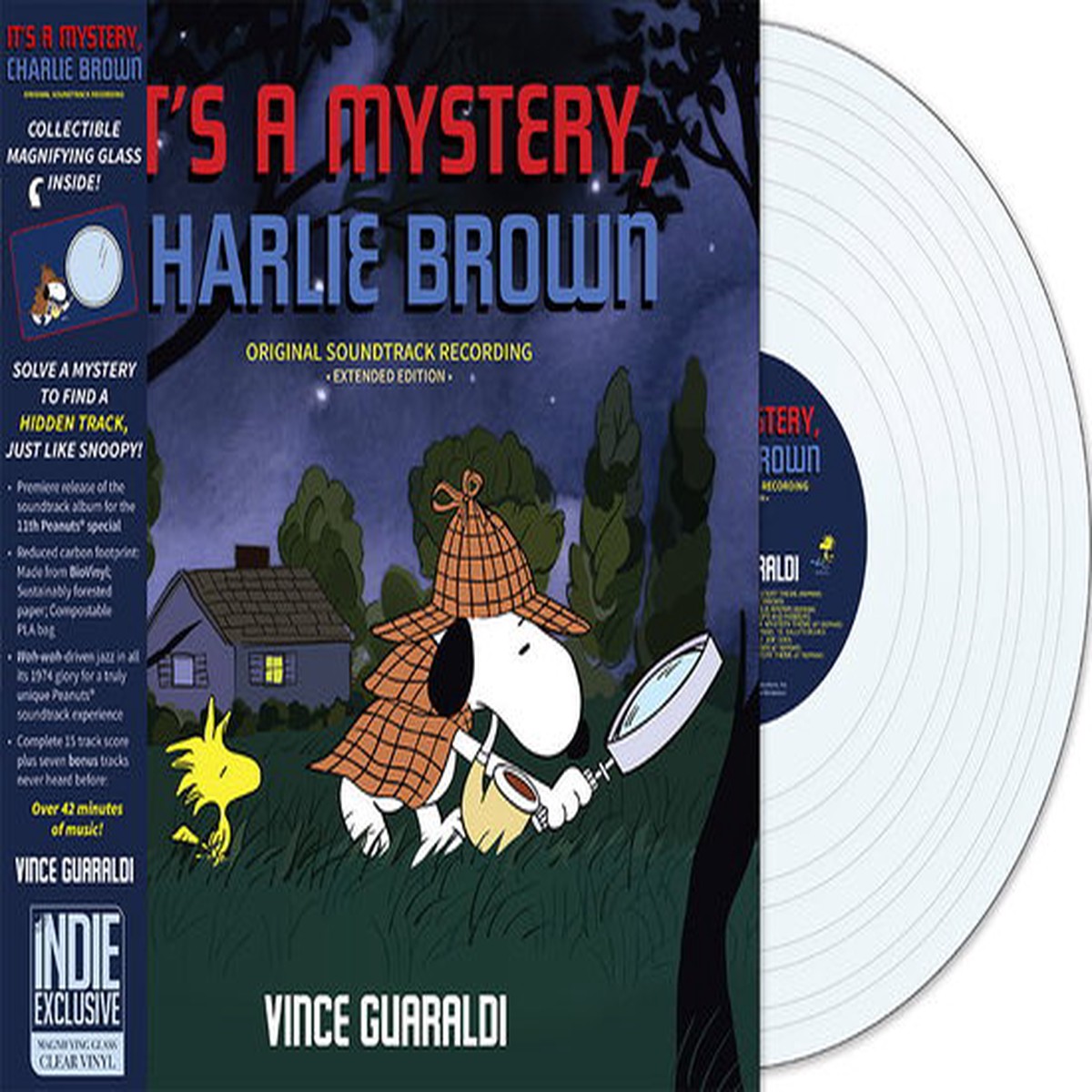 Vince Guaraldi - It's A Mystery, Charlie Brown - Import Magnifying Glass Clear Vinyl LP Record