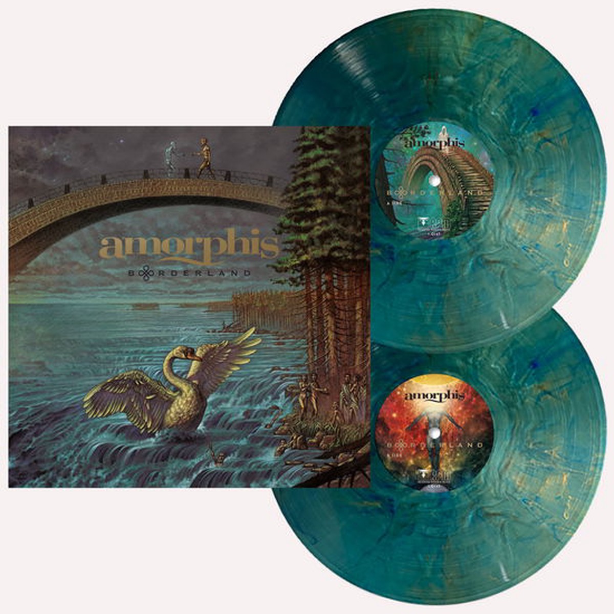Amorphis - Borderland (Indie Exclusive) - Import Green Blue Marbled Vinyl 2 LP Record