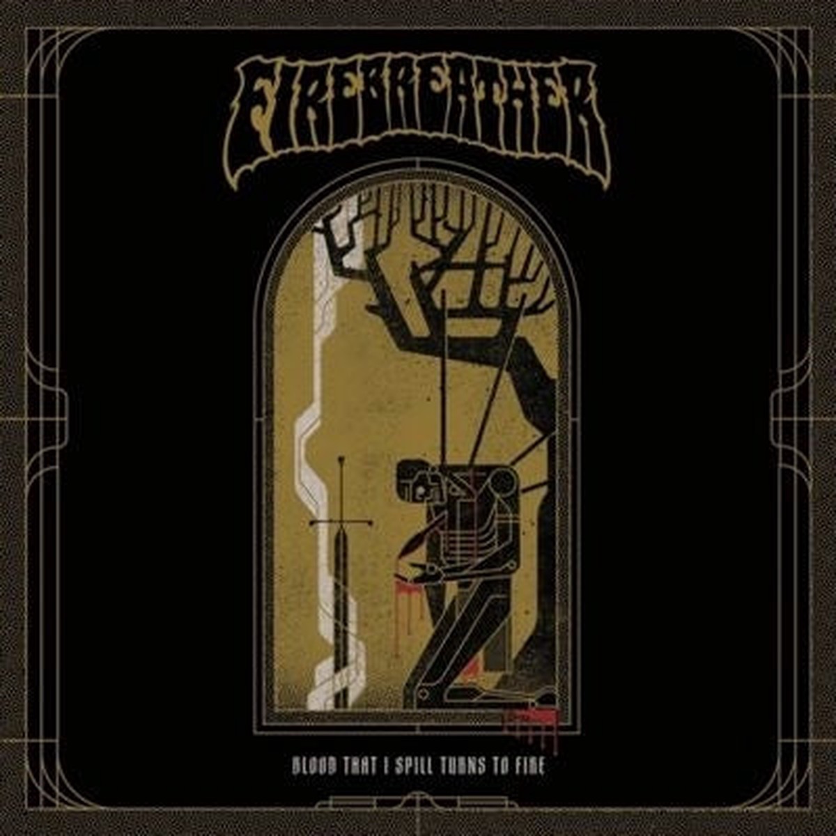Firebreather - Blood That I Spill Turns To Fire - Import Yellow / Orange + Splatter Black Vinyl LP Record Limited Edition