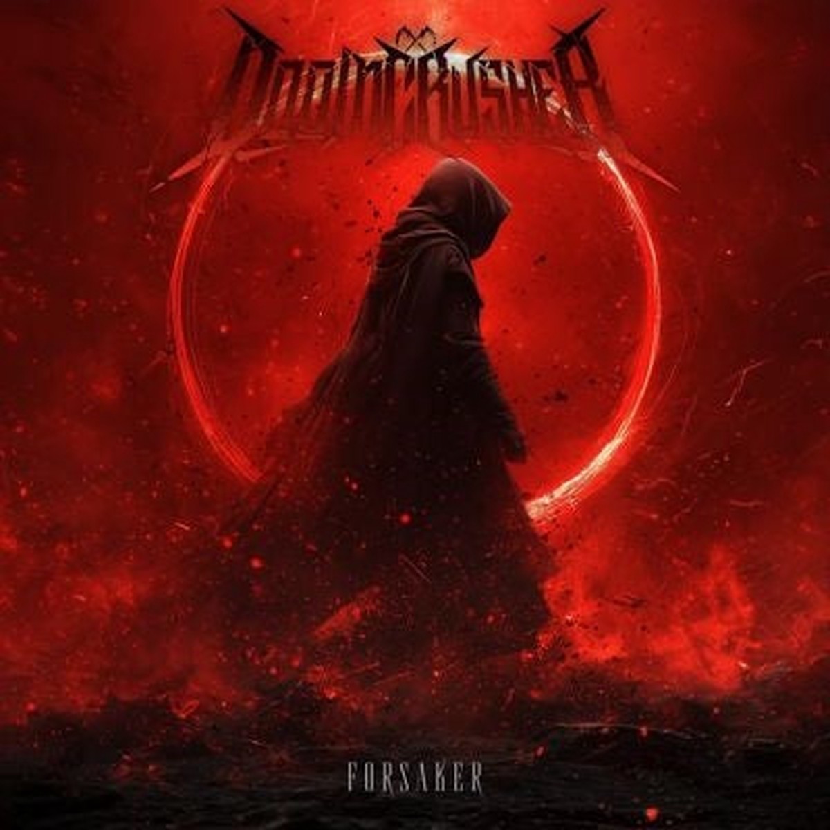 Doomcrusher - Forsaker EP - Import Red & Black Marbled Vinyl LP Record Limited Edition