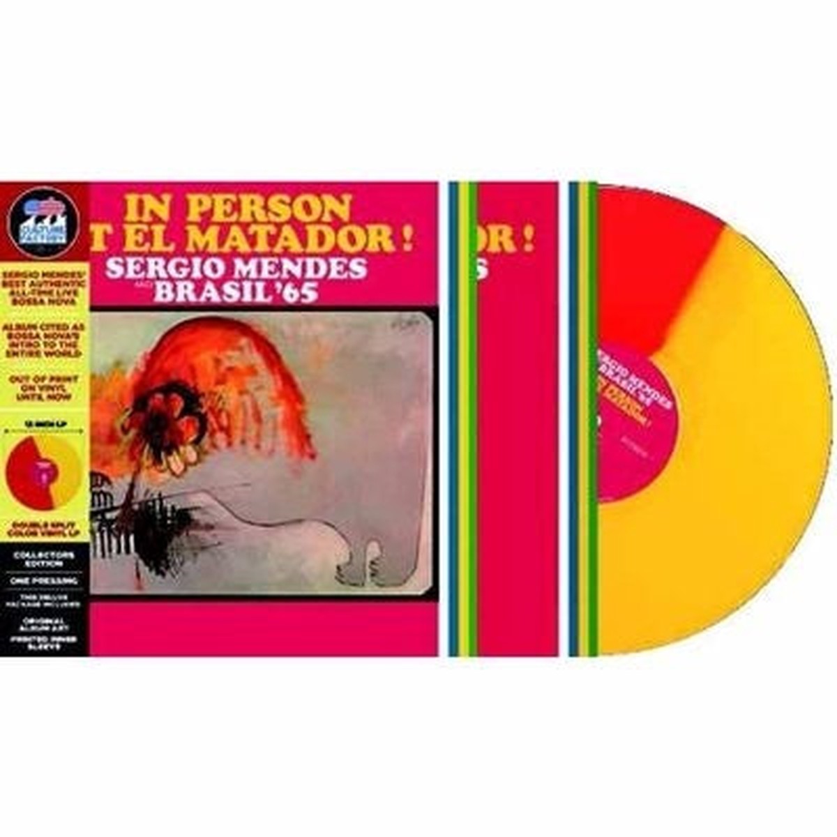 Sergio Mendes Sergio Mendes & Brasil '65 - In Person At El Matador - Import Red & Yellow Bi Color Effect Vinyl LP Record