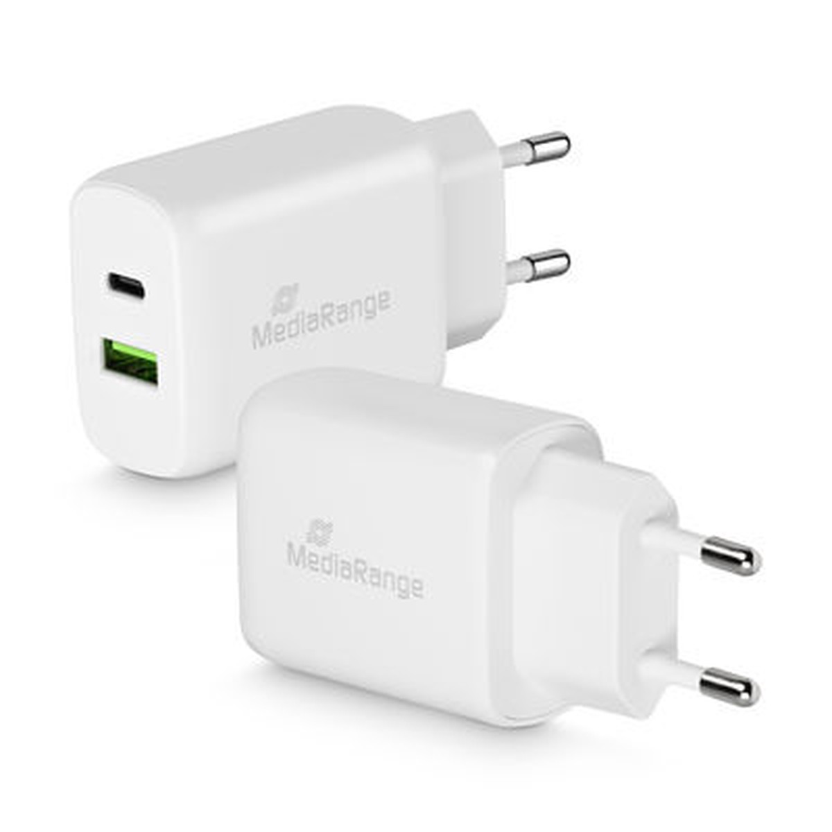 New Arrival MEDIARANGE 25 W FAST WALL CHARGER WITH USB + TYPE-C