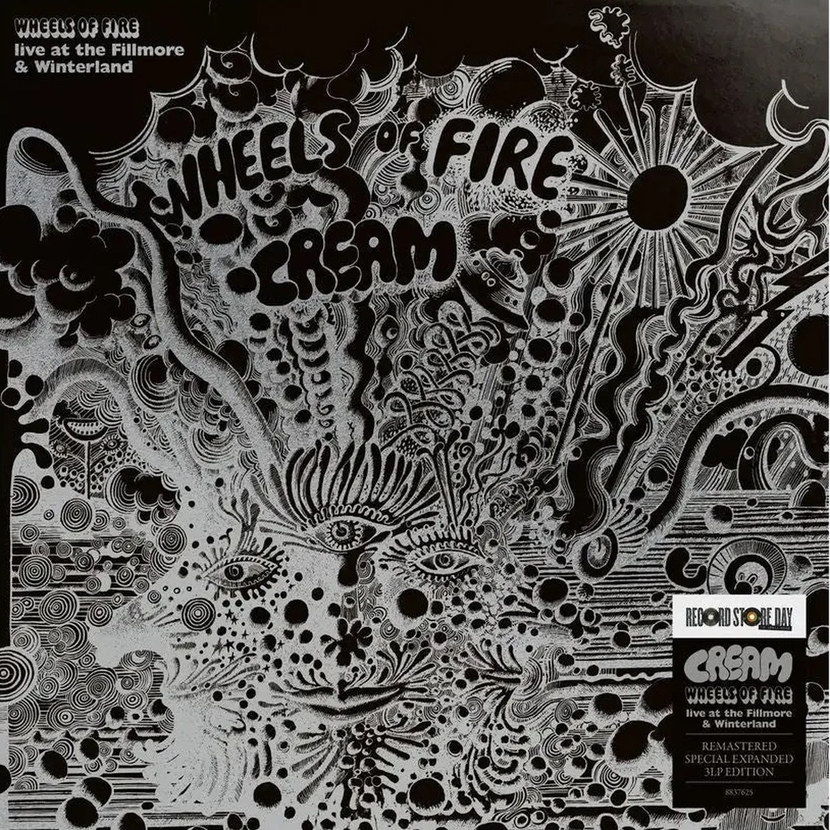 CREAM - WHEELS OF FIRE - LIVE AT THE FILLMORE & WINTERLAND (3LP VINYL) RSD '26