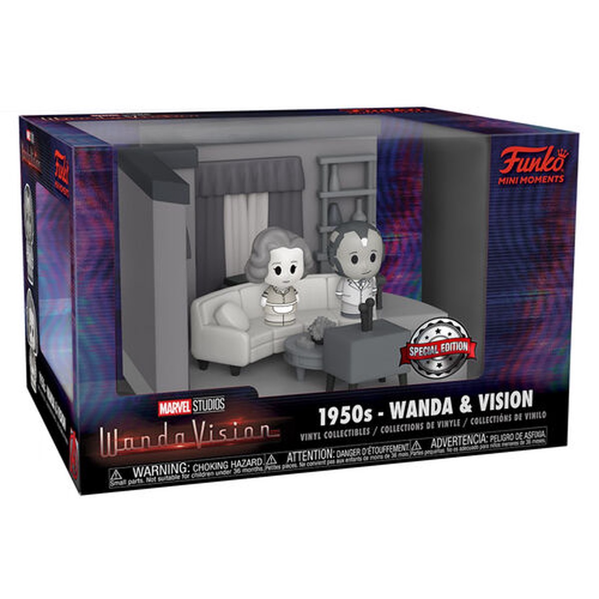 FUNKO MINI MOMENTS : MARVEL STUDIOS WANDAVISION - LIVING ROOM 1950's WANDA & VISION (SPECIAL EDITION) VINYL COLLECTIBLES