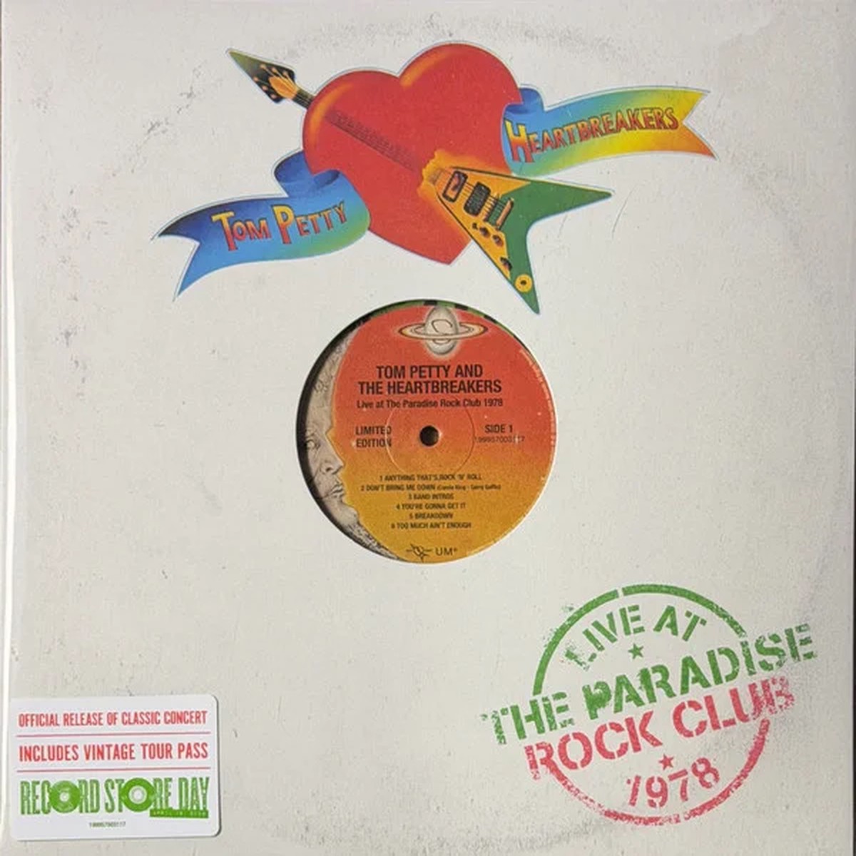 TOM PETTY & THE HEARTBREAKERS - LIVE AT THE PARADISE ROCK CLUB 1978 (LP SPLATTER VINYL) RSD '26