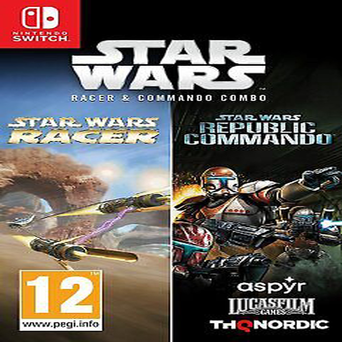 STAR WARS RACER AND COMMANDO COMBO (NSW)