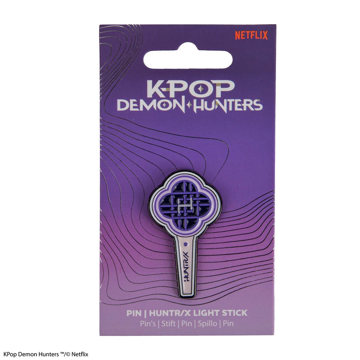 CINEREPLICAS K-POP DEMON HUNTERS - HUNTR/X LIGHT STICK PIN
