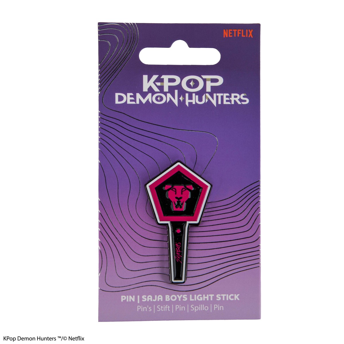 CINEREPLICAS K-POP DEMON HUNTERS - SAJA BOYS LIGHT STICK PIN