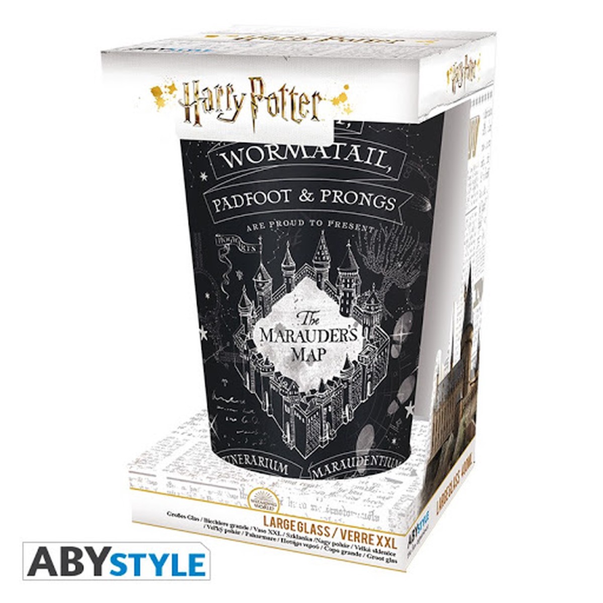 ABYSSE HARRY POTTER - MARAUDER'S MAP LARGE GLASS 400ml