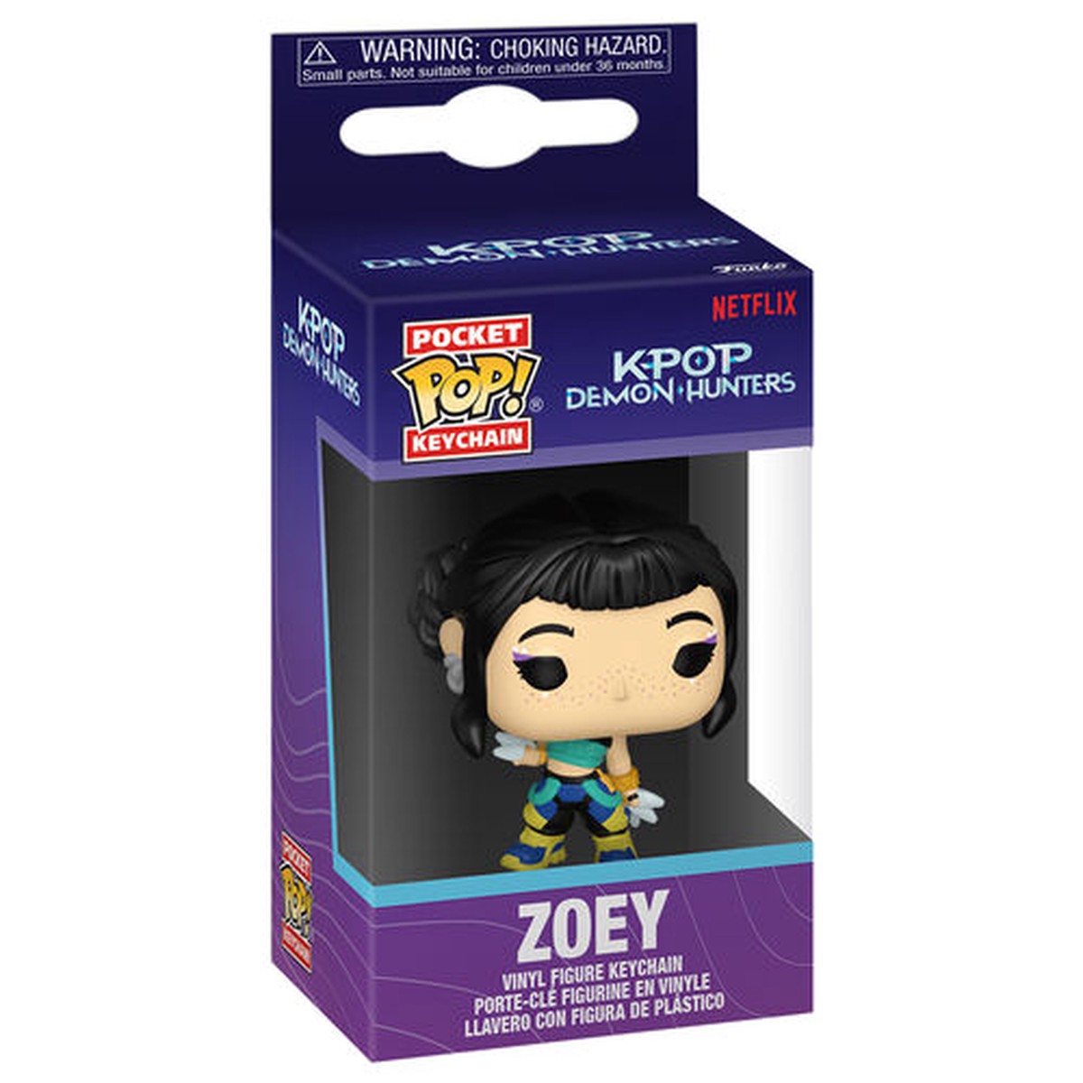 FUNKO POCKET POP! K-POP DEMON HUNTERS - ZOEY VINYL FIGURE KEYCHAIN