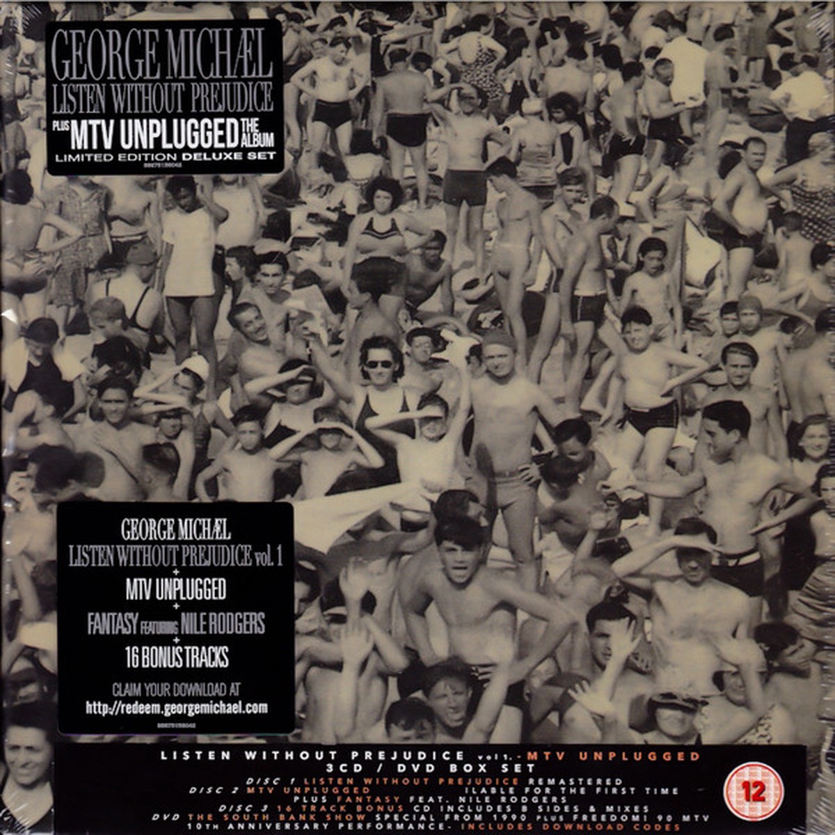 GEORGE MICHAEL - LISTEN WITHOUT PREJUDICE EPIC VOL. 1 / MTV UNPLUGGED / BONUS AUDIO - LIMITED EDITION DELUXE SET (3CD + DVD)