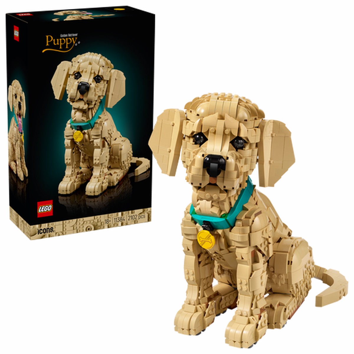 LEGO ICONS: GOLDEN RETRIEVER PUPPY (11384)