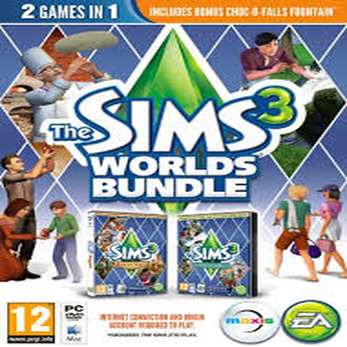 THE SIMS 3 - WORLDS BUNDLE - MONTE VISTA / HIDDENS SPRINGS (PC)
